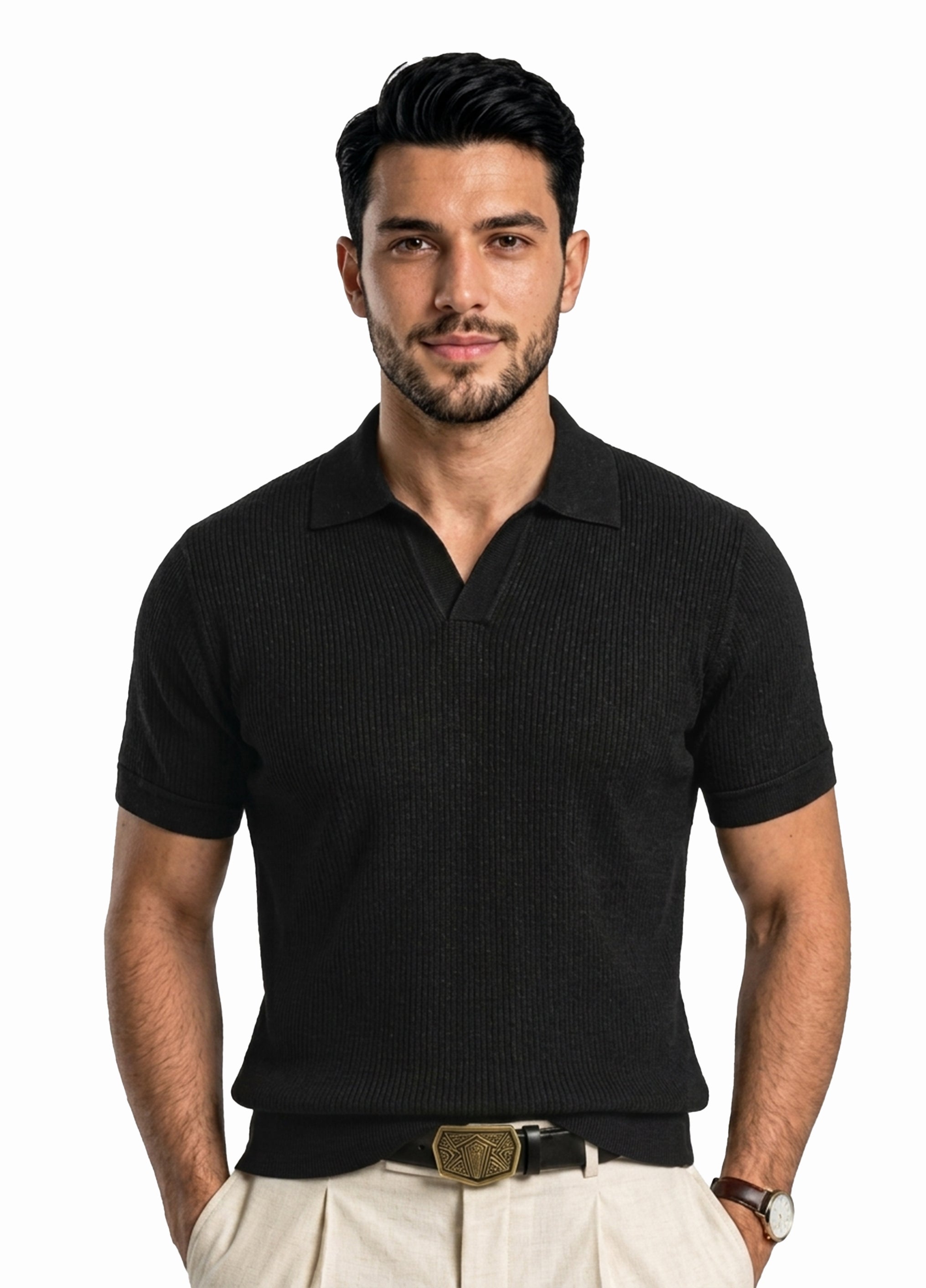 BLACK POLO SHIRT